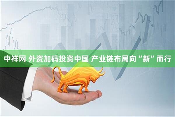中祥网 外资加码投资中国 产业链布局向“新”而行