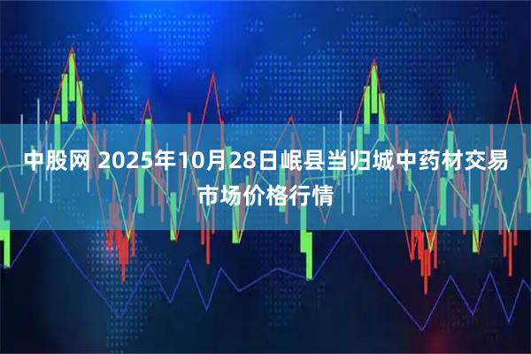 中股网 2025年10月28日岷县当归城中药材交易市场价格行情